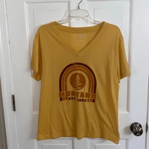 Montana state graphic print t-shirt size L - Picture 1 of 9