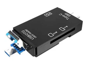 6 In 1 Flash TF SD Card Reader USB Type C MicroUSB Adapter Memory Card Reader - Zdjęcie 1 z 19