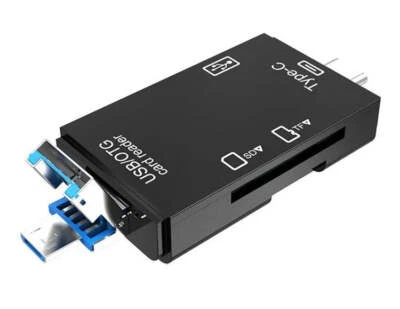 6 In 1 Flash TF SD Card Reader USB Type C MicroUSB Adapter Memory Card Reader - Image 1 of 4