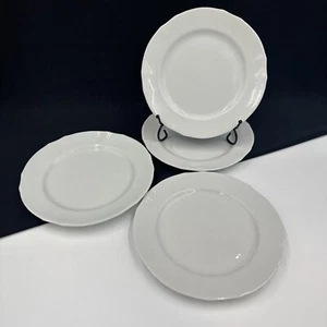 "Juego de (4) platos de ensalada con bordes festoneados blancos de 7 3/4"" ARABIA OF FINLAND RARO" - Imagen 1 de 21