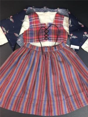 American Girl~Kirsten DIRNDL Outfit~Kerchief~Blouse~Vest~Skirt~Pleasant Company - Image 1 of 4