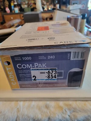 CADET CSC102TW Calentador de pared eléctrico de compresión, 10-1/8" H, 240 V 31 LK51 Foto 1 de 4