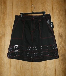 NWT Hot Topic double belt carpenter shorts black Size 11 **New w/ Tags $59.00 - Picture 1 of 12