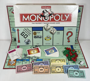 Monopoly Board Game 1996 Boxed 2 Cards Missing - Waddingtons - Free Postage