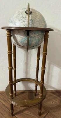 DE COLECCIÓN 12 CRAM'S IMPERIAL WORLD GLOBO MERCATOR PROYECCIÓN CON SOPORTE DE MADERA Foto 1 de 4