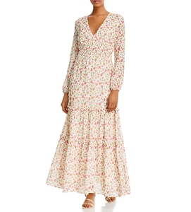 Gebrauchtes Lost & Wander Love in Bloom Frühling Maxikleid elfenbein rosa geblümt Gr. S - Bild 1 von 8