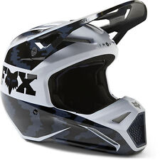 Fox Racing Men's Motocross V1 NUKLR Helmet DOT/ECE (Black) 29663-001