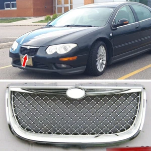 Front Grille Grill fit for 1999-2004 Chrysler 300M Sedan Chrome Mesh Hood Grille - Picture 1 of 4