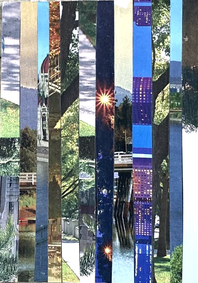 ACEO Original/Firmado ÚNICO Calendario Vintage piezas/Acabado Mate "Ciudad y País" Foto 1 de 1