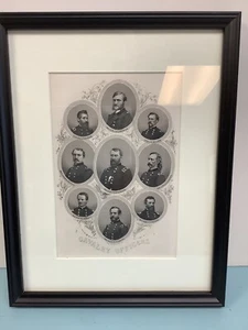 Civil War Engraving “Cavalry Officers” Eng. by H.B. Hall Jr. 9.5”x12.5” - Picture 1 of 5