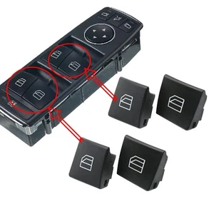 Par de tapas de botones de interruptor de ventana para Mercedes C E W204 S204 W212 S212 A207 C207 nuevo - Imagen 1 de 3