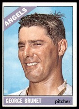 1966 Topps George Brunet California Angels #393