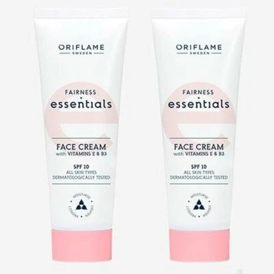 Oriflame ESSENTIALS Fairness Face Cream with Vitamins E & B3 SPF10, 50ml x 2 - Image 1 of 4