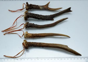  Schöner weihnachtlicher Baumschmuck aus 5 echten Geweihstangen - Bild 1 von 2