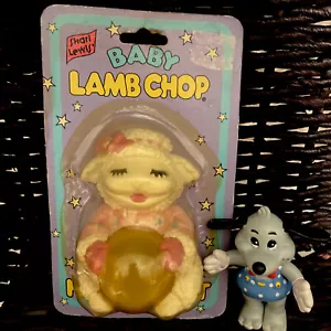 Vintage Shari Lewis Baby Lamb Chop Nite Light & 3" Baby Hushpuppy Figurine - Picture 1 of 10