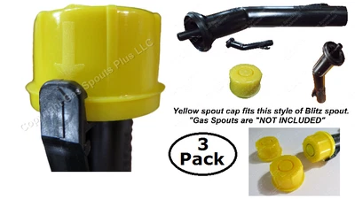 3 BLITZ SPOUT CAPS fits nozzle 900302 900092 900094 SPOUT NOT INCLUDED CAPS ONLY - Image 1 of 4