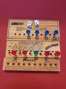 VINTAGE TRAVEL KIT with 3 VINTAGE GAMES - Picture 1 of 4