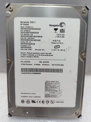 Seagate ST380011A Barracuda 7200.7 80 Gbytes - Bild 1 von 4