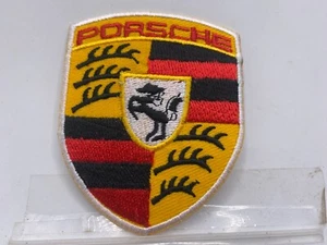 PORSCHE NEW EMBROIDERED COMPANY IRON ON NAME PATCH TAG 3 X 2-1/2 - Picture 1 of 1