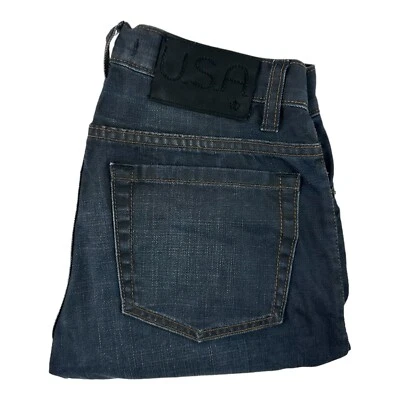 John Varvatos Waxed Feel Bowery Slim Straight Mens Jeans Size 28X27 - Image 1 of 4