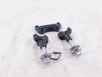 Harley Davidson Sportster 883 & 1200 & Dyna Black Handlebar Bar Riser Clamps - Image 1 of 4