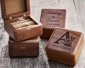 Maßgeschneiderte Eheringbox, Holzringbox Vorschlagsringbox Eheringbox - Bild 1 von 9