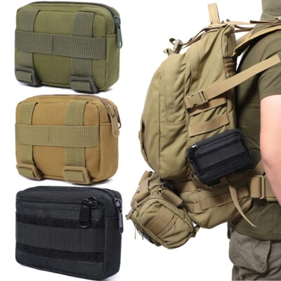 Тактический Molle EDC мешок маленький легкий держатель устроитель талии медицинская сумка США - Изображение 1 из 4