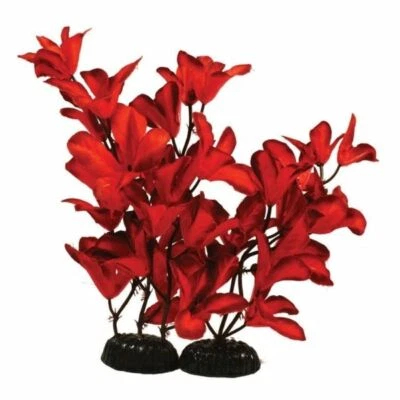 Aquarium Artificial Water Plant Glandulosa Red Silk Fish Tank Decoration 30cm