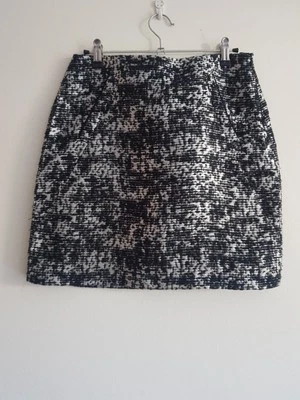 Esprit A-line Dress Silver And Black Size UK8 F36 US4 - Image 1 of 3