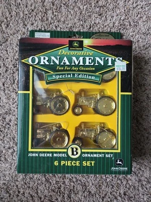 Juego de 6 adornos John Deere edición especial serie dorada juego de tractor de Navidad Foto 1 de 2
