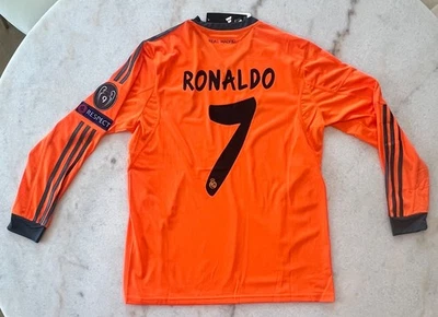 Cristiano Ronaldo 7 Real Madrid 2013-14 Tercera Equipación NARANJA L Foto 1 de 4