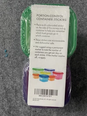 NEW & UNOPENED -Beachbody 21 day Fix Portion Control Containers (with Stickers) - Image 1 of 4