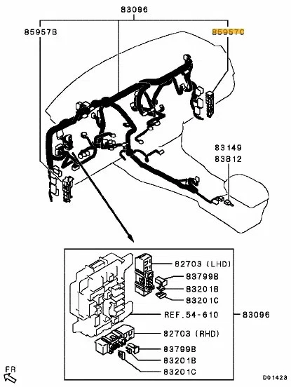 Block Audio Equip Wiring Junction Evo X - Image 1 of 1