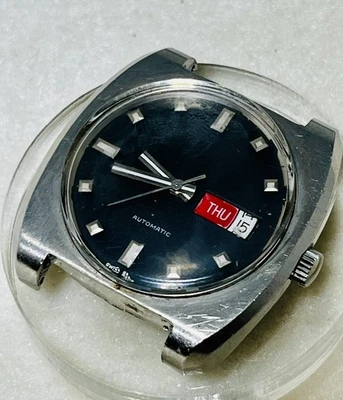 Vintage Concord Automatic AS 1876 Mvmt Runs Stops Calendar issue AS IS for Parts - Image 1 of 4