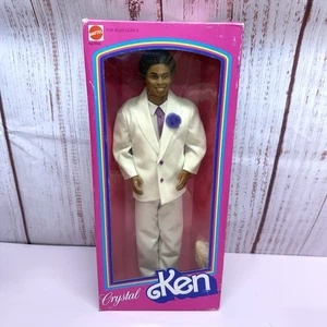 Vintage 1984 Crystal Barbie Ken bambola afroamericana nuova Mattel #9036 NRFB - Foto 1 di 16
