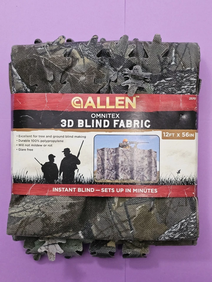 СЛЕПОЙ. Ткань Allen 3D СЛЕПАЯ. 12 x 56 дюймов БЕСПЛАТНАЯ ДОСТАВКА - Изображение 1 из 1