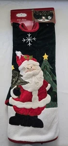 Schöner Velours Kmart Trim A Home Baum Rock 48", verziertes Santa Design, neu - Bild 1 von 12