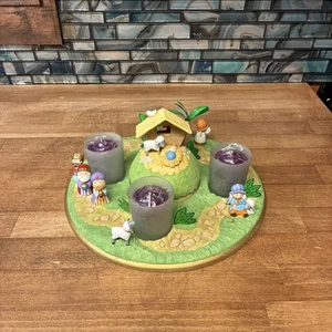 2005 Hallmark Andenken Advent Kerzenhalter Set mit Kerzen Neu Offene Box Grannycore - Bild 1 von 14