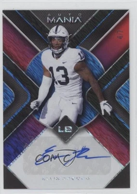 2022 Wild Card Mania Retail Triangle Red/Purple Sparkles /7 Ellis Brooks Auto - Image 1 of 2