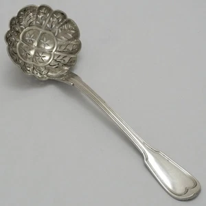 CHINON / FILETS By Christofle Paris Silver Service Cutlery Pierced Sauce Ladle - Picture 1 of 4