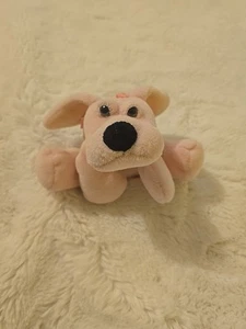 1994 Commonwealth Light Pink Puppy Dog Stuffed Plush Bean Bag Floppy RARE 7" - Picture 1 of 7