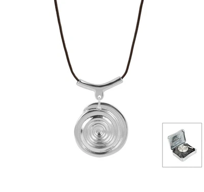 Collar con cordón giratorio enchapado en plata Robert Lee Morris nuevo en caja Foto 1 de 4