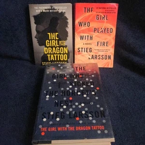 The Girl With The Dragon Tattoo Millennium Trilogy Book Set (2 PB, 1 Hardcover) - Picture 1 of 12