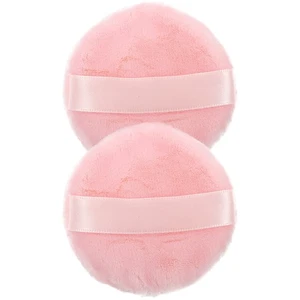 2 Stück Make-up Puder Waschbar Puderquaste Fellpuder Kosmetik - Bild 1 von 12