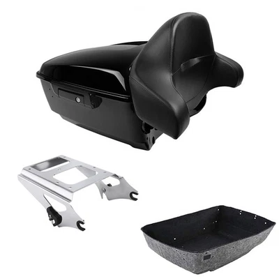 King Trunk Backrest Mount Rack Fits For Harley Touring Electra Road Glide 09-13 - Image 1 of 4