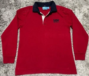 T95 Authentic RM R M Williams Tweedale Rugby Shirt Top Cotton Red Kids Size 10 - Picture 1 of 14