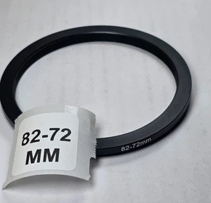 82-72mm Step-Down Ring Metal Stepping 82mm Lens to 72mm Filter 82mm-72mm 82-72 - Picture 1 of 8