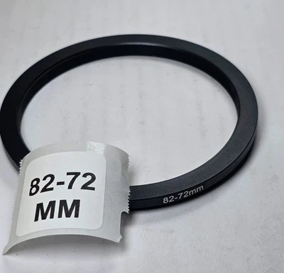 82-72mm Step-Down Ring Metal Stepping 82mm Lens to 72mm Filter 82mm-72mm 82-72 - Image 1 of 4