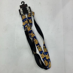 Body Rage Suspenders Pokemon Pikachu Blue and Yellow New Free Shipping - Picture 1 of 5