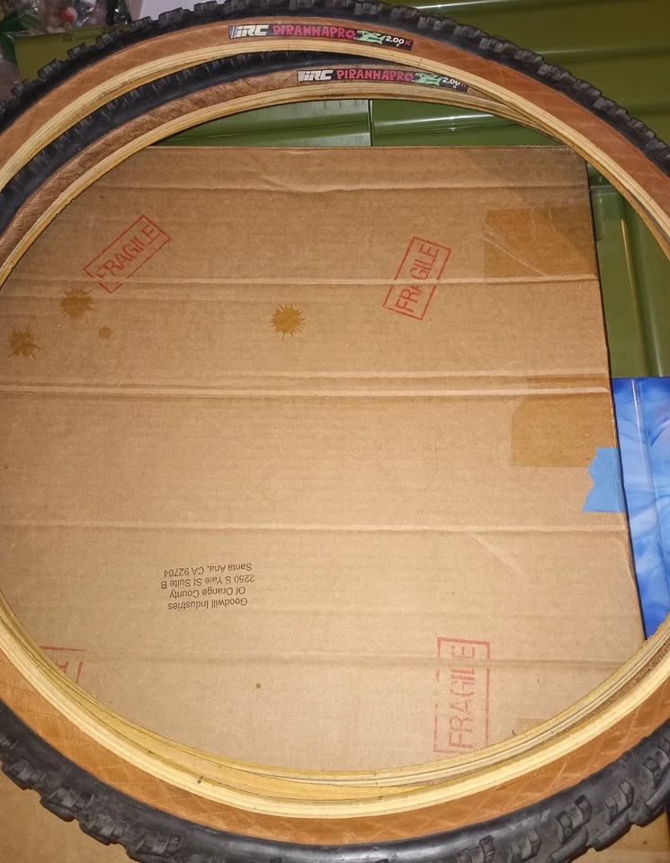 2-Vintage NOS 26" IRC Piranha Pro Mountain Bike Tire Skinwall  26x2.00 1.50 1.75 - Image 1 of 4
